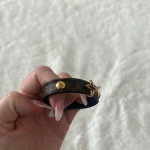 Louis Vuitton Brown and Gold Monogram Bracelet